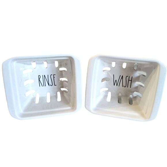 Rae Dunn RINSE WASH Berry Colander Set & Starbucks Mug Purple 2015 LOT - Picture 4 of 4